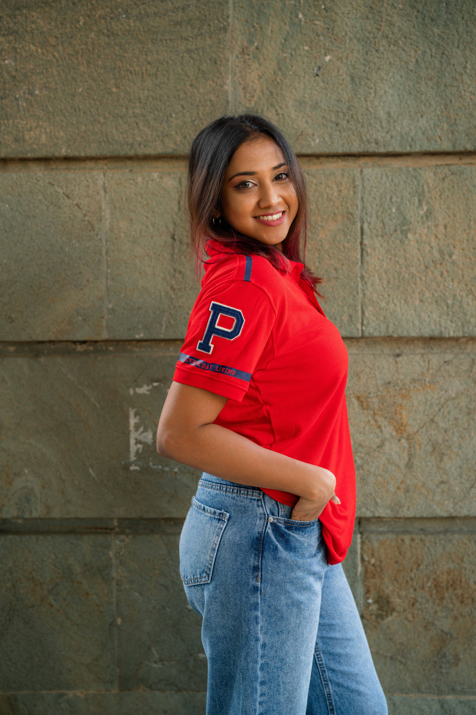 RED POLO T-SHIRT
