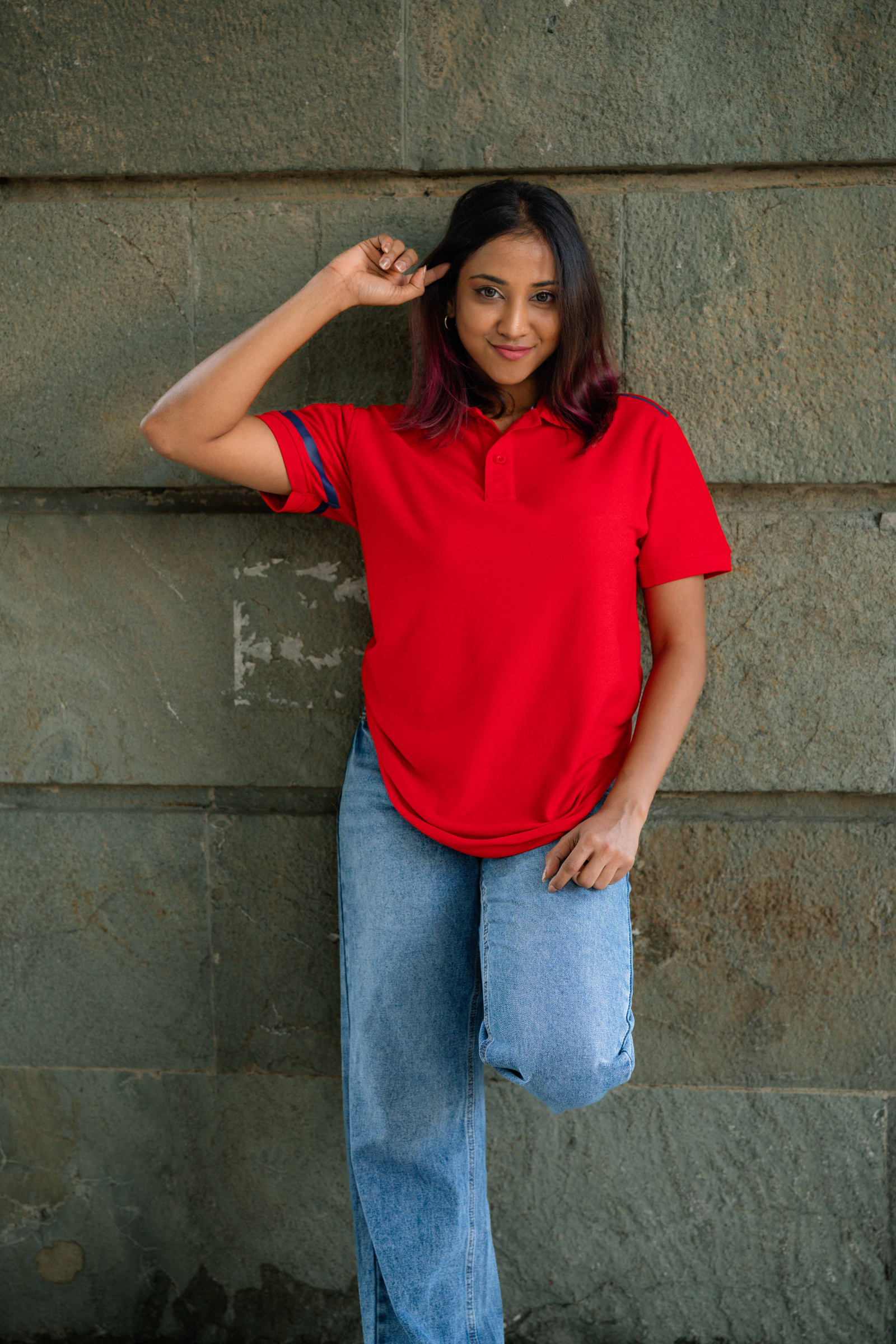 RED POLO T-SHIRT