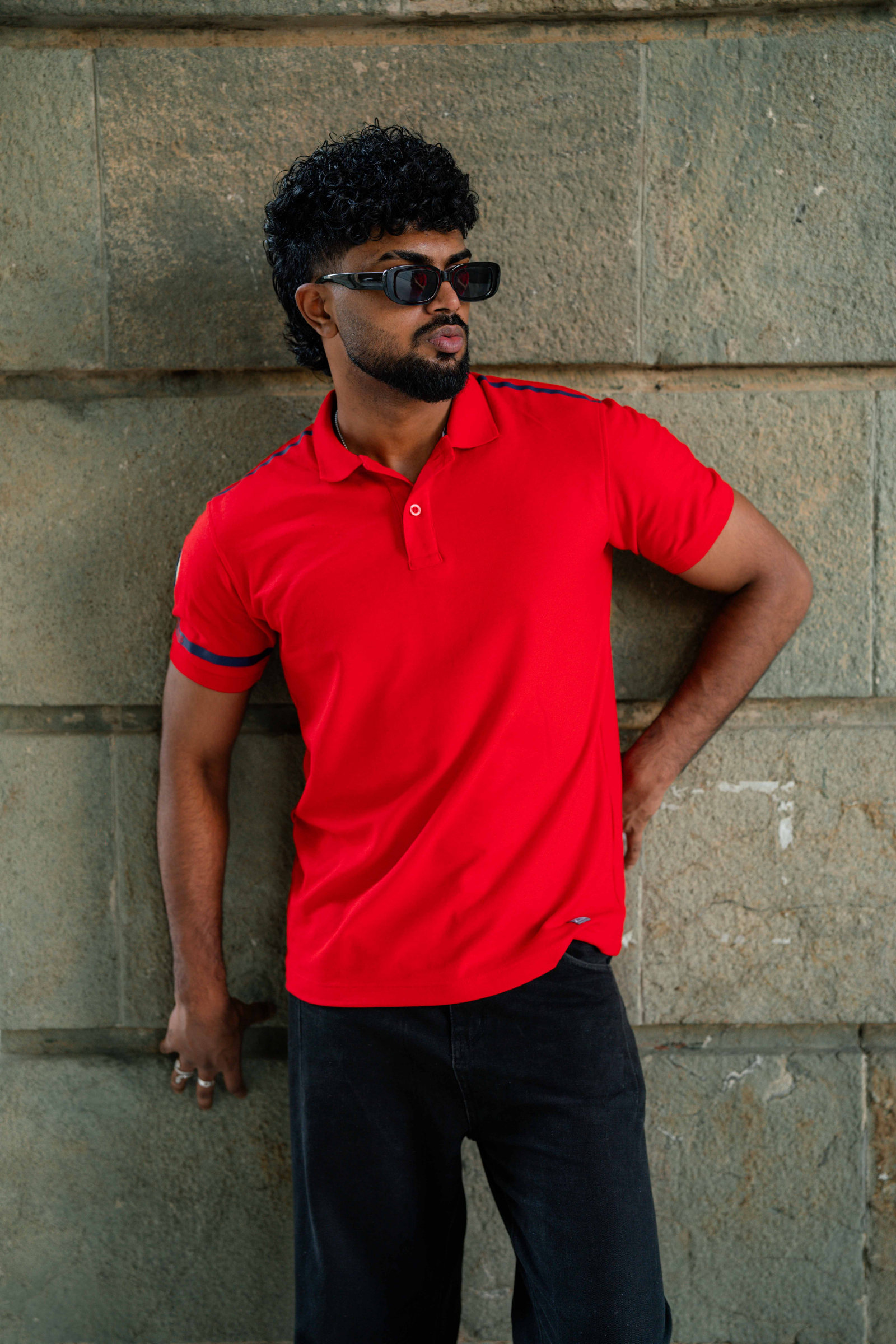 RED POLO T-SHIRT
