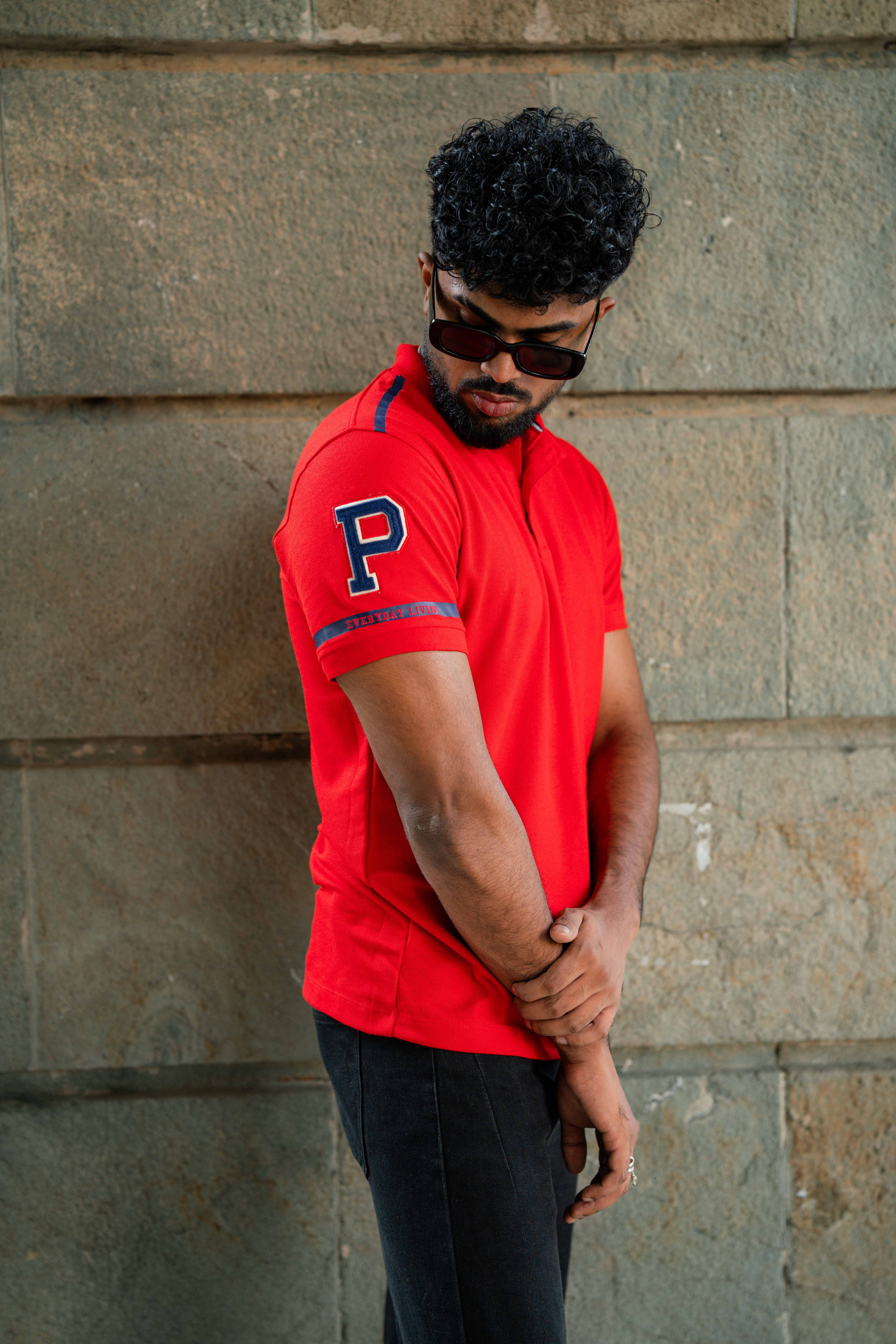 RED POLO T-SHIRT