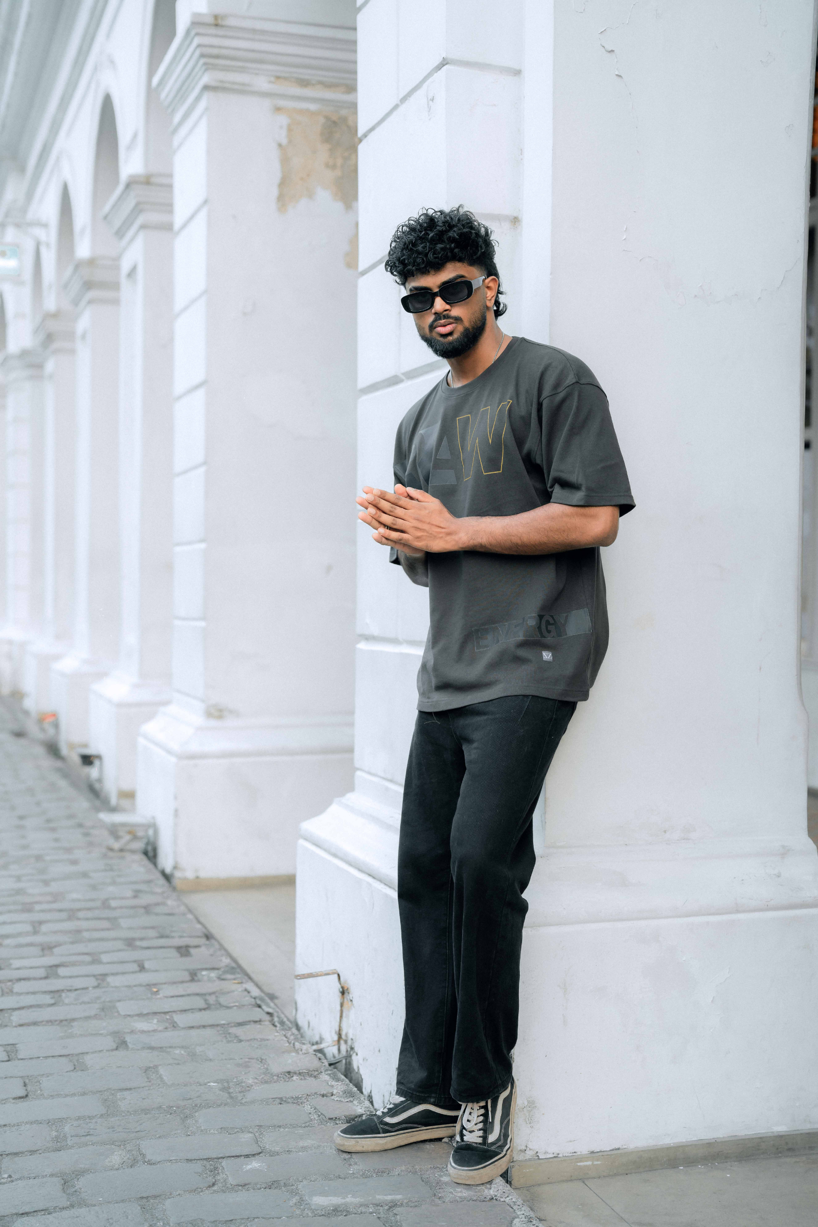 RAW PRINT OVERSIZED UNISEX T-SHIRT